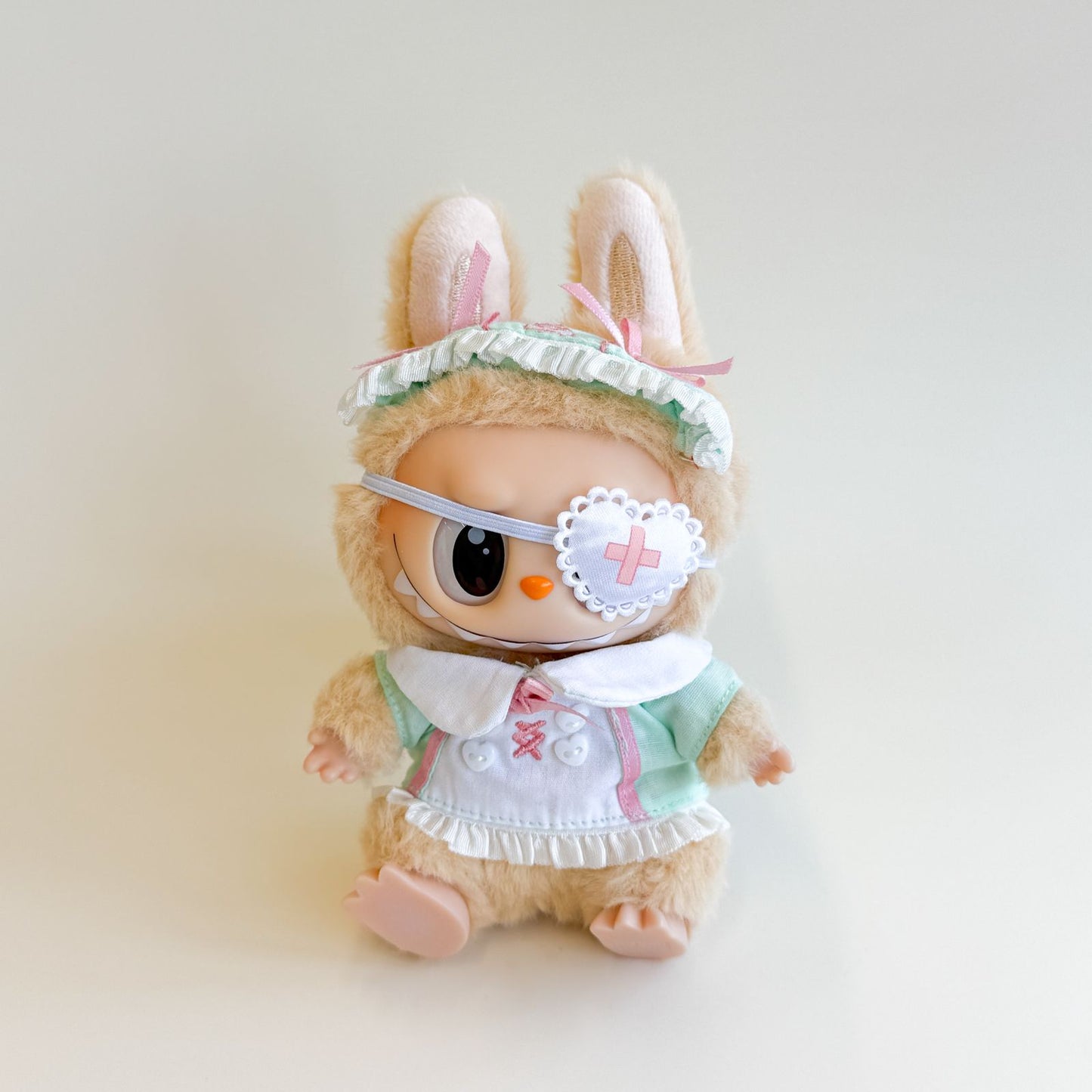 Labubu Pastel Nurse Outfit – Eyepatch Style