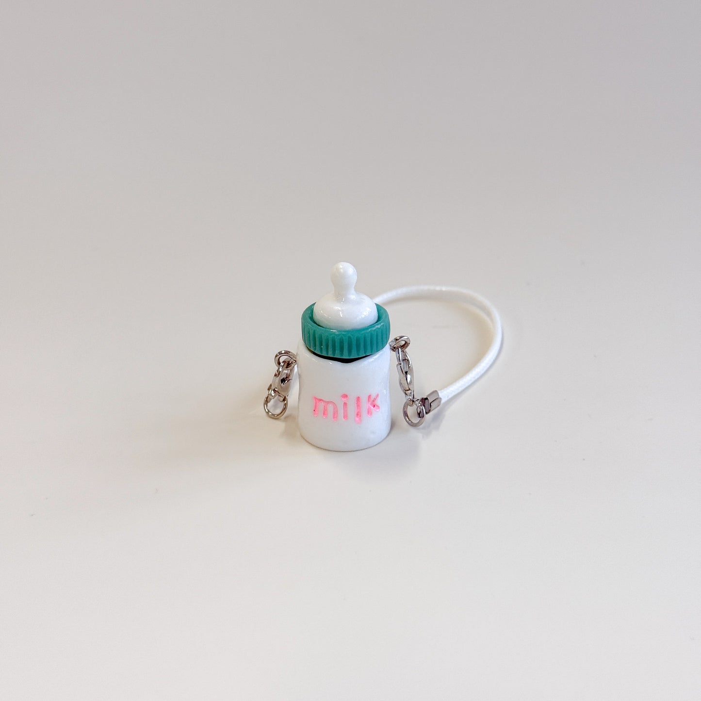 Labubu Milk Bottle Charm – Mini Bottle Accessory